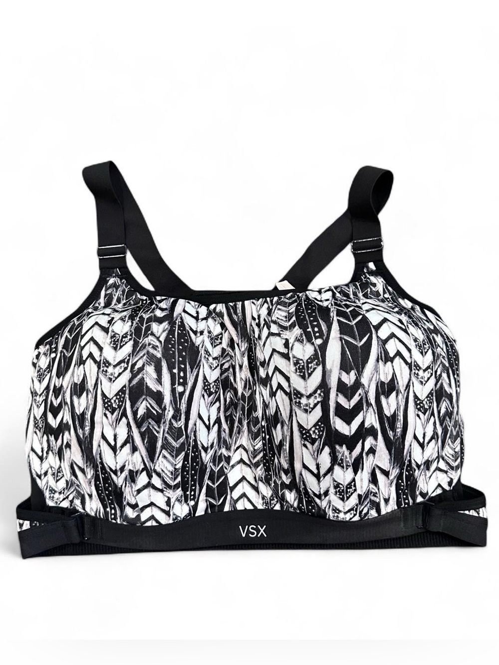 Victoria's Secret VSX Sport Black Bra with Pink Accent Tag